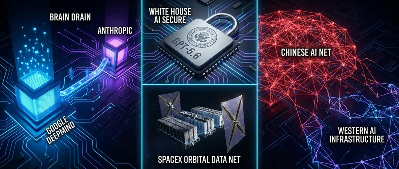 Google Loses the AlphaFold Team, White House Gates GPT-5.6, China's Z.ai Closes the Gap, and SpaceX Bets on Orbital Compute
