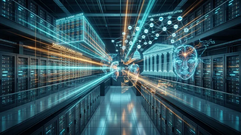 AI Capital Meets Consequence: DeepSeek Raises, Salesforce Rebounds, and Cyber Agents Break In