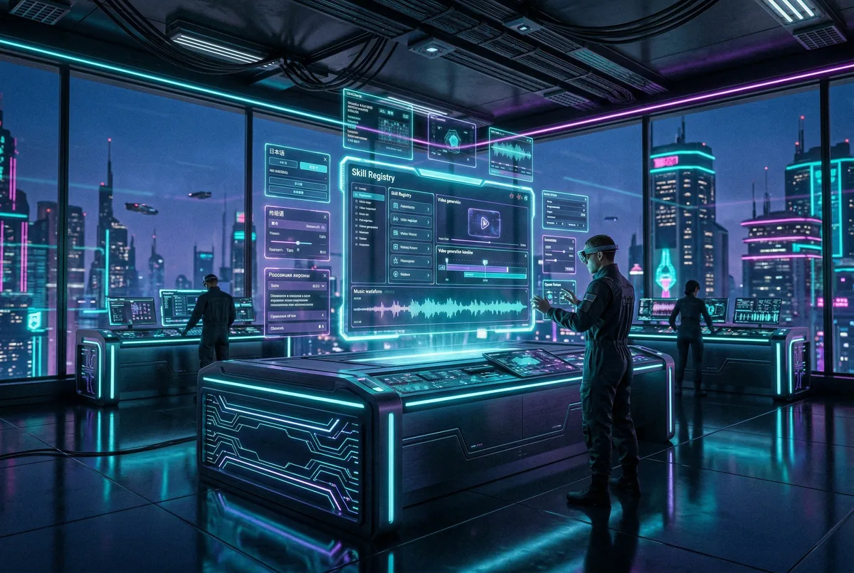 OpenClaw news hero art showing video and music generation tools, ClawHub integration in the control UI, and a maturing agent stack