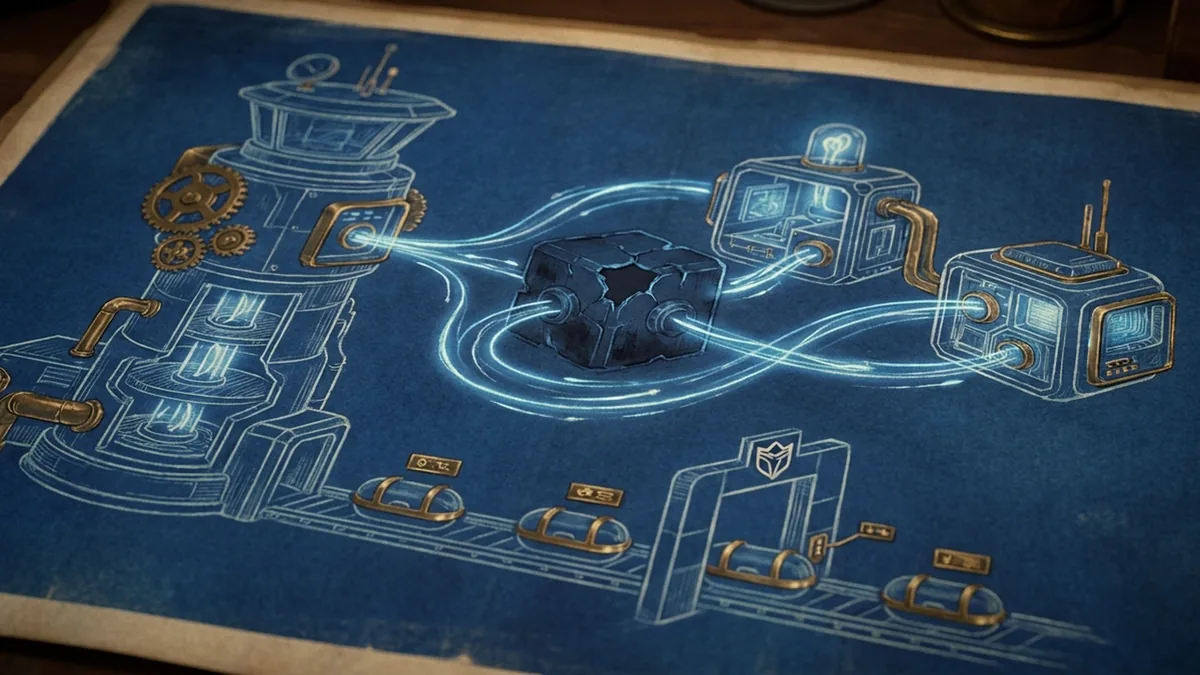 Cyanotype control tower illustrating update rollback, skill discovery, and protected agent connections